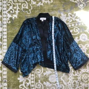 Beautiful teal velvet jacket USA shipping only